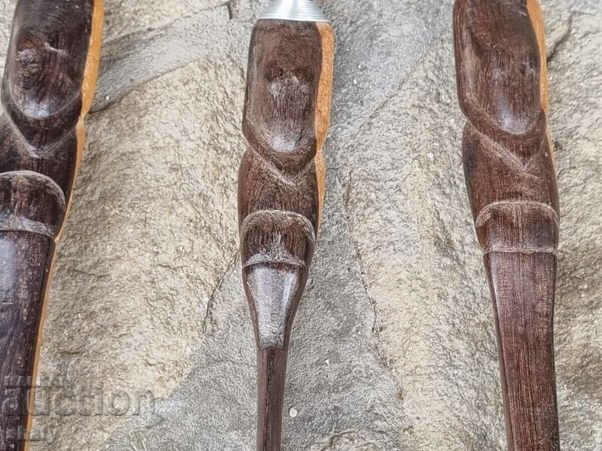 Auction African wooden decor utensils Auction African wooden decor utensils