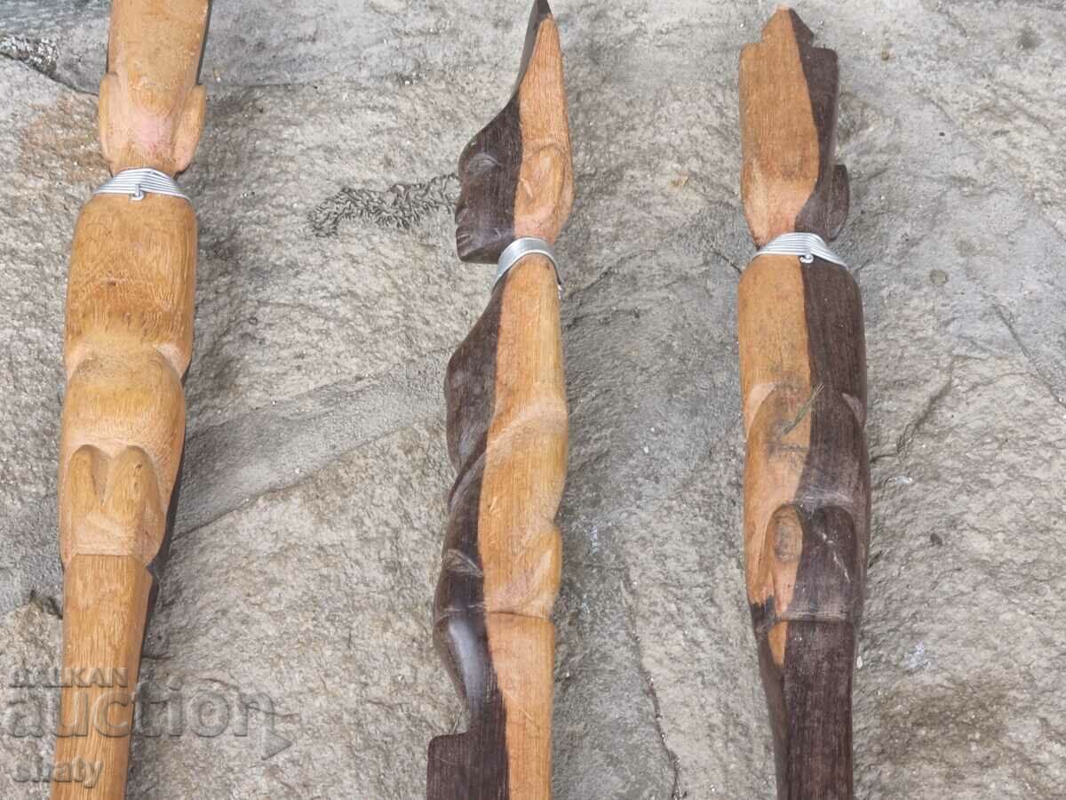 African wooden decor utensils - 6 African wooden decor utensils - 6