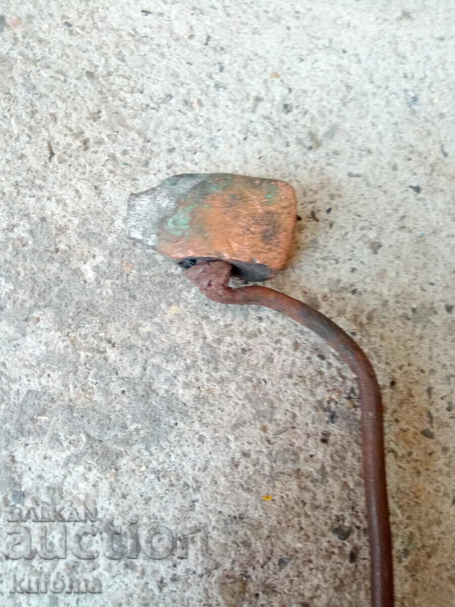 An old copper soldering iron with price 34.99 BGN | € 17.89