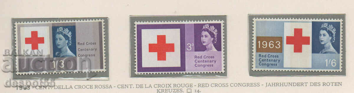 1963. Great Britain. 100th anniversary of the Red Cross. 1963. Great Britain. 100th anniversary of the Red Cross.