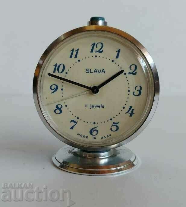 OLD TABLE CLOCK Alarm clock SLAVA SLAVA with price 29.00 BGN | € 14.83 OLD TABLE CLOCK Alarm clock SLAVA SLAVA with price 29.00 BGN | € 14.83