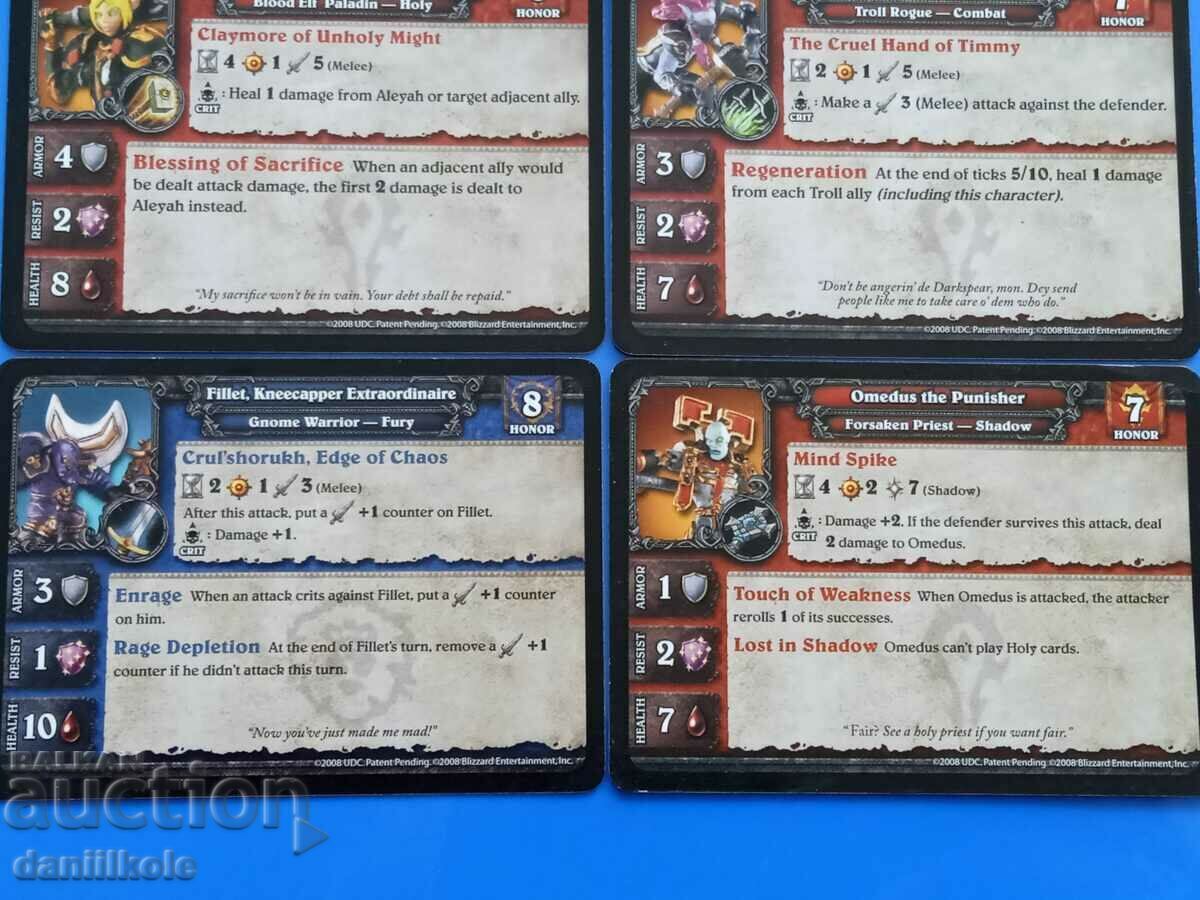 * $ * Y * $ * COLLECTION OF 6 CARDS OF WORLD OF WARCRAFT * $ * Y * $ * - 5 * $ * Y * $ * COLLECTION OF 6 CARDS OF WORLD OF WARCRAFT * $ * Y * $ * - 5