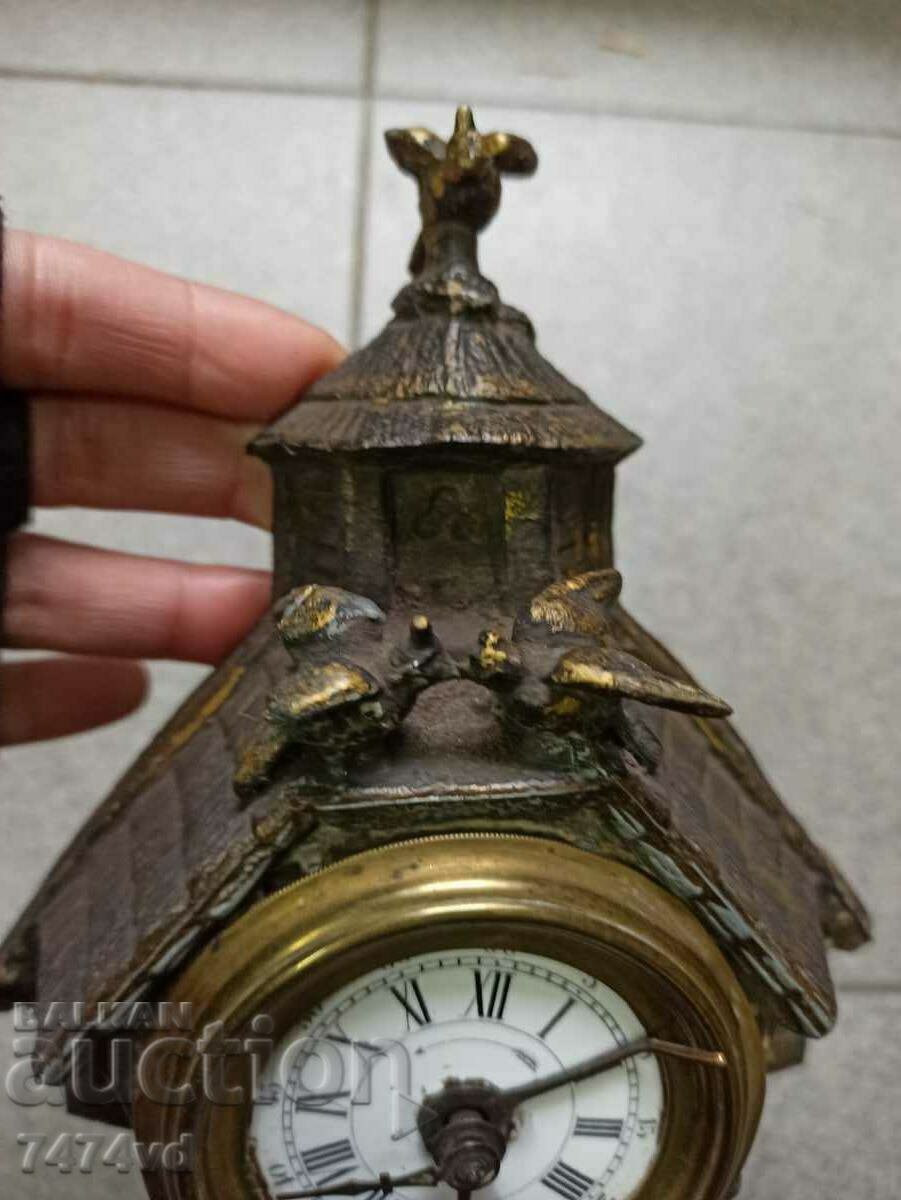 RARE FIREPLACE ANTIQUE CLOCK - 5 RARE FIREPLACE ANTIQUE CLOCK - 5