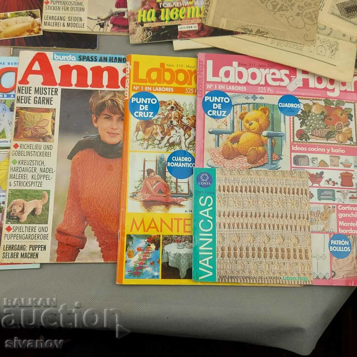 Delivery of Lot of old magazines for embroidery, knitting and needlework B0133 Delivery of Lot of old magazines for embroidery, knitting and needlework B0133