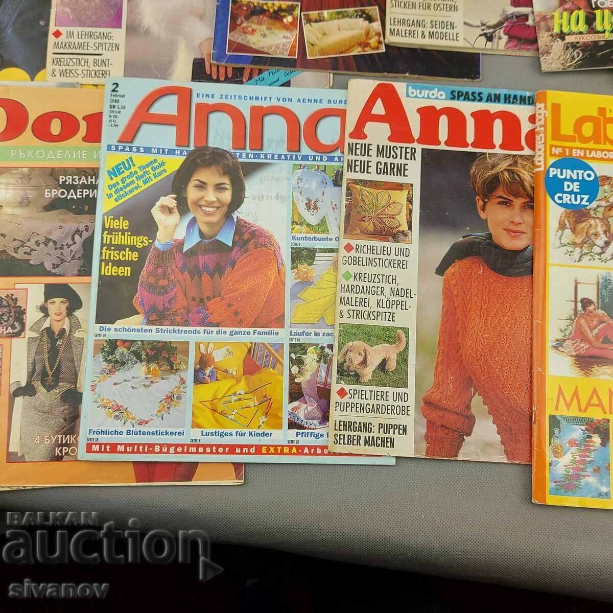 Lot of old magazines for embroidery, knitting and needlework B0133 - 5 Lot of old magazines for embroidery, knitting and needlework B0133 - 5