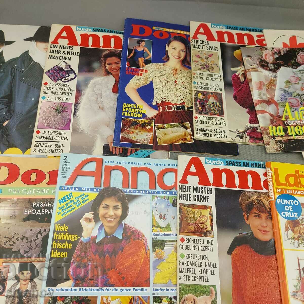Lot of old magazines for embroidery, knitting and needlework B0133 - 7 Lot of old magazines for embroidery, knitting and needlework B0133 - 7