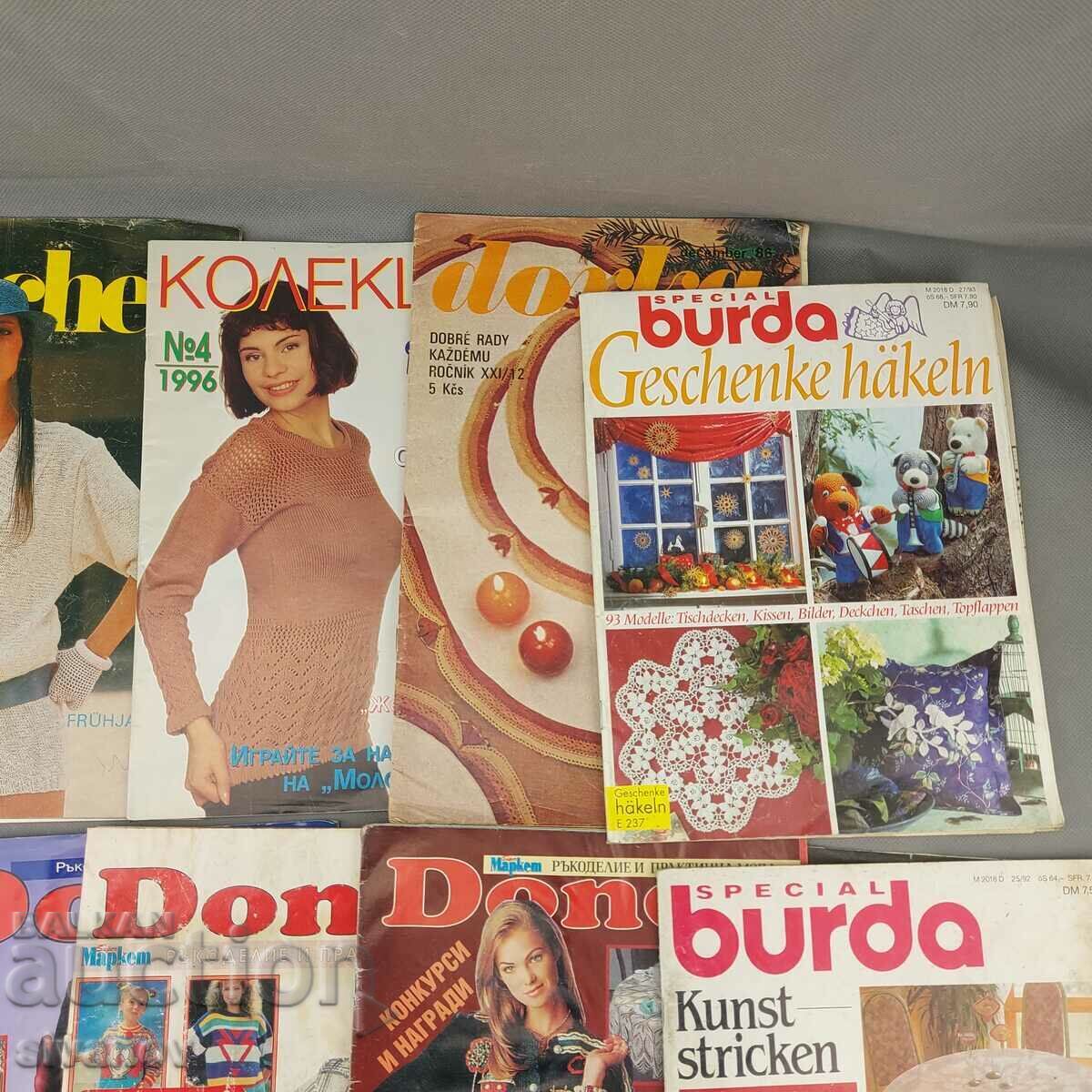 Auction Lot of old magazines for embroidery, knitting and needlework B0132 Auction Lot of old magazines for embroidery, knitting and needlework B0132