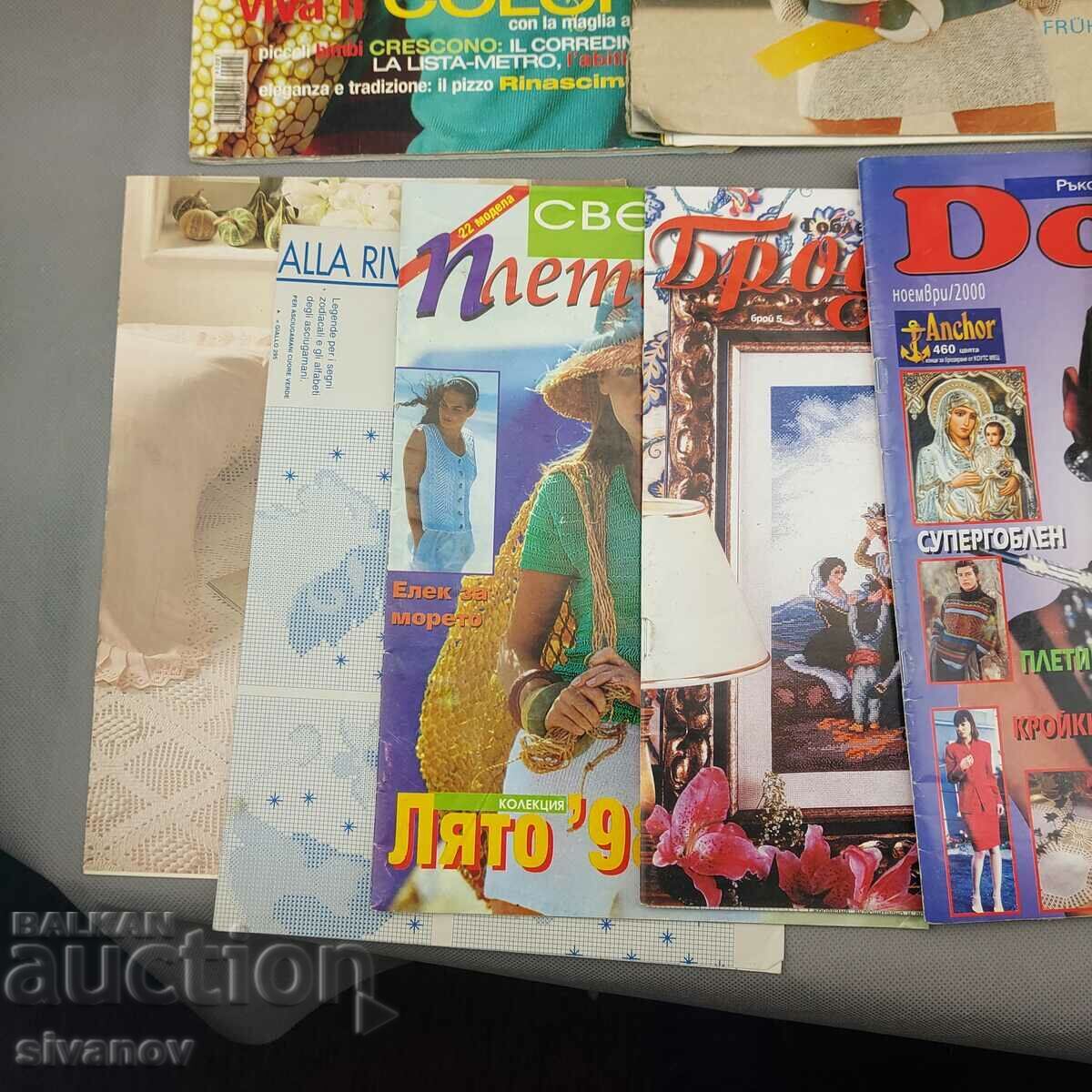 Delivery of Lot of old magazines for embroidery, knitting and needlework B0132 Delivery of Lot of old magazines for embroidery, knitting and needlework B0132