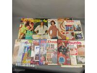 Lot of old magazines for embroidery, knitting and needlework B0132