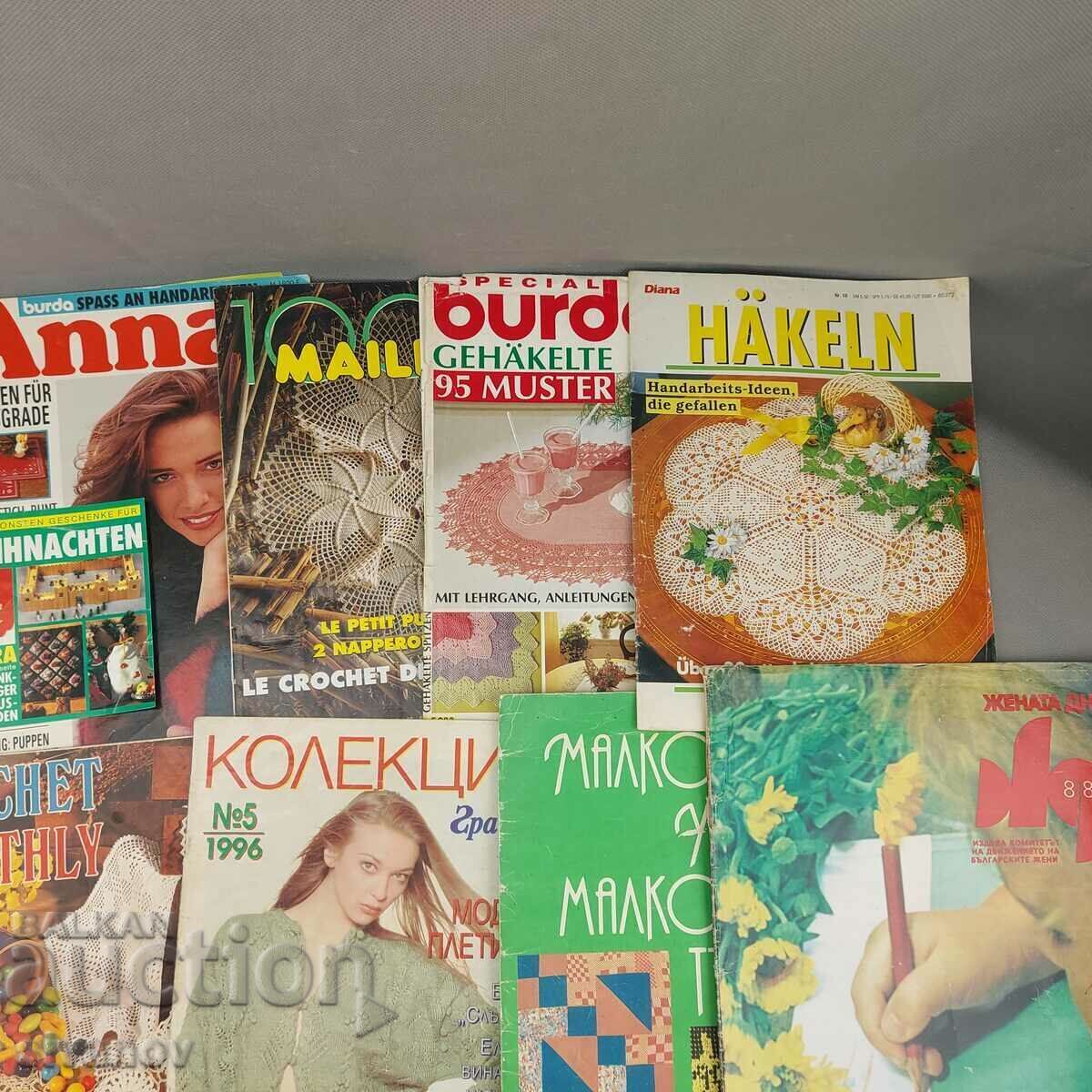 Auction Lot of old magazines for embroidery, knitting and needlework B0131 Auction Lot of old magazines for embroidery, knitting and needlework B0131