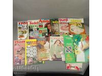 Lot of old magazines for embroidery, knitting and needlework B0131