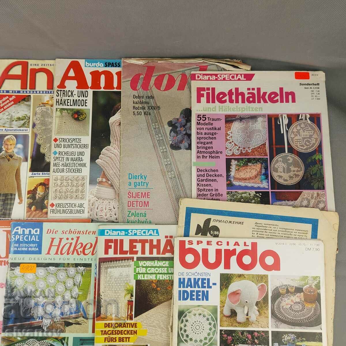 Auction Lot of old magazines for embroidery, knitting and needlework B0130 Auction Lot of old magazines for embroidery, knitting and needlework B0130