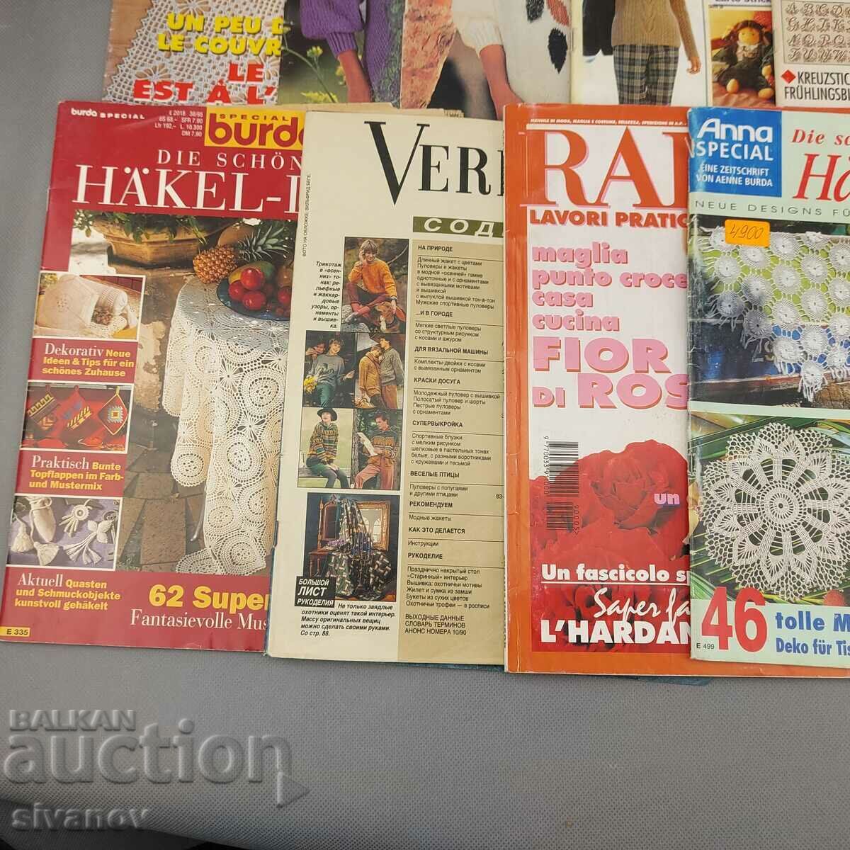 Delivery of Lot of old magazines for embroidery, knitting and needlework B0130 Delivery of Lot of old magazines for embroidery, knitting and needlework B0130