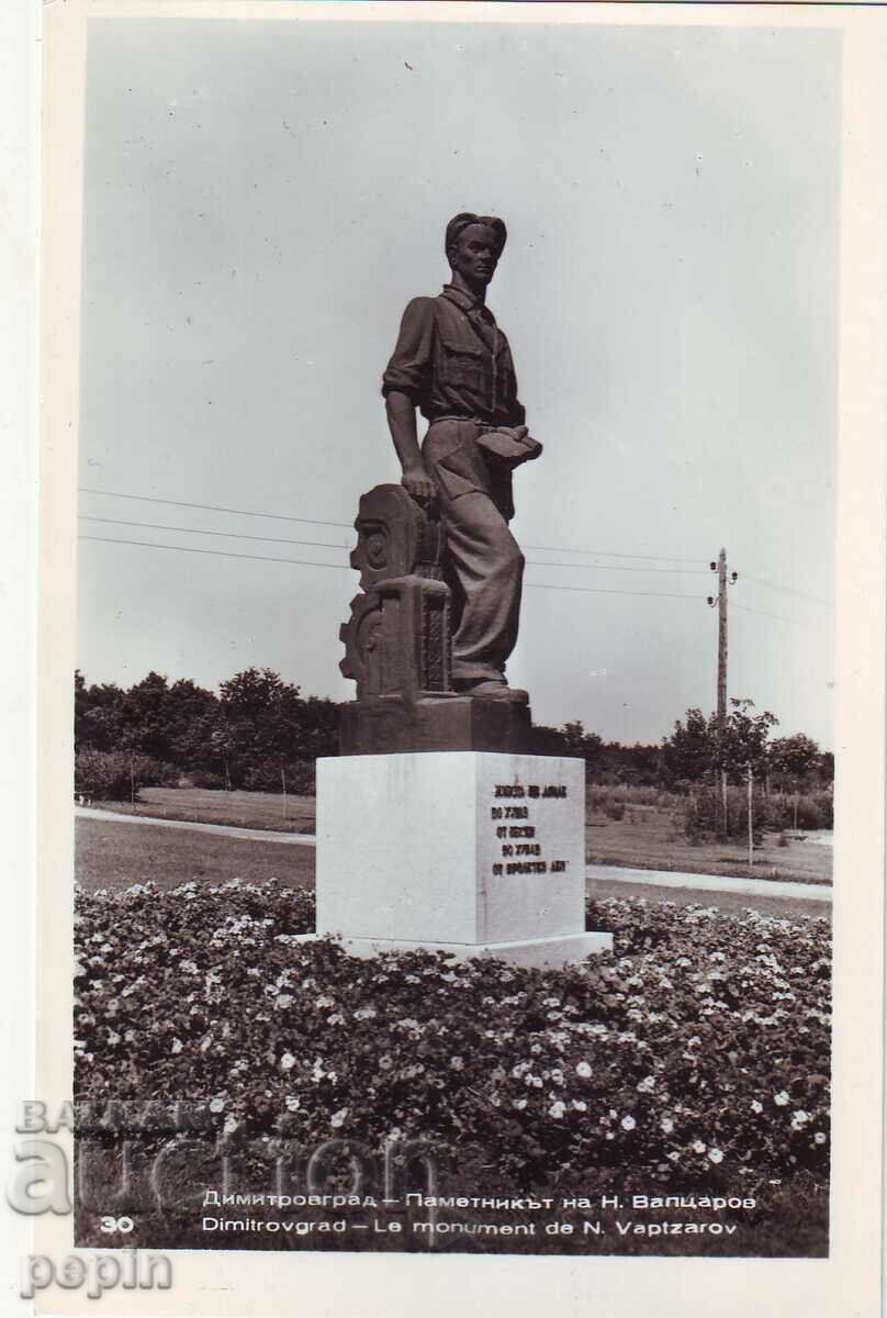 PC - Dimitrovgrad - Monument to Vaptsarov