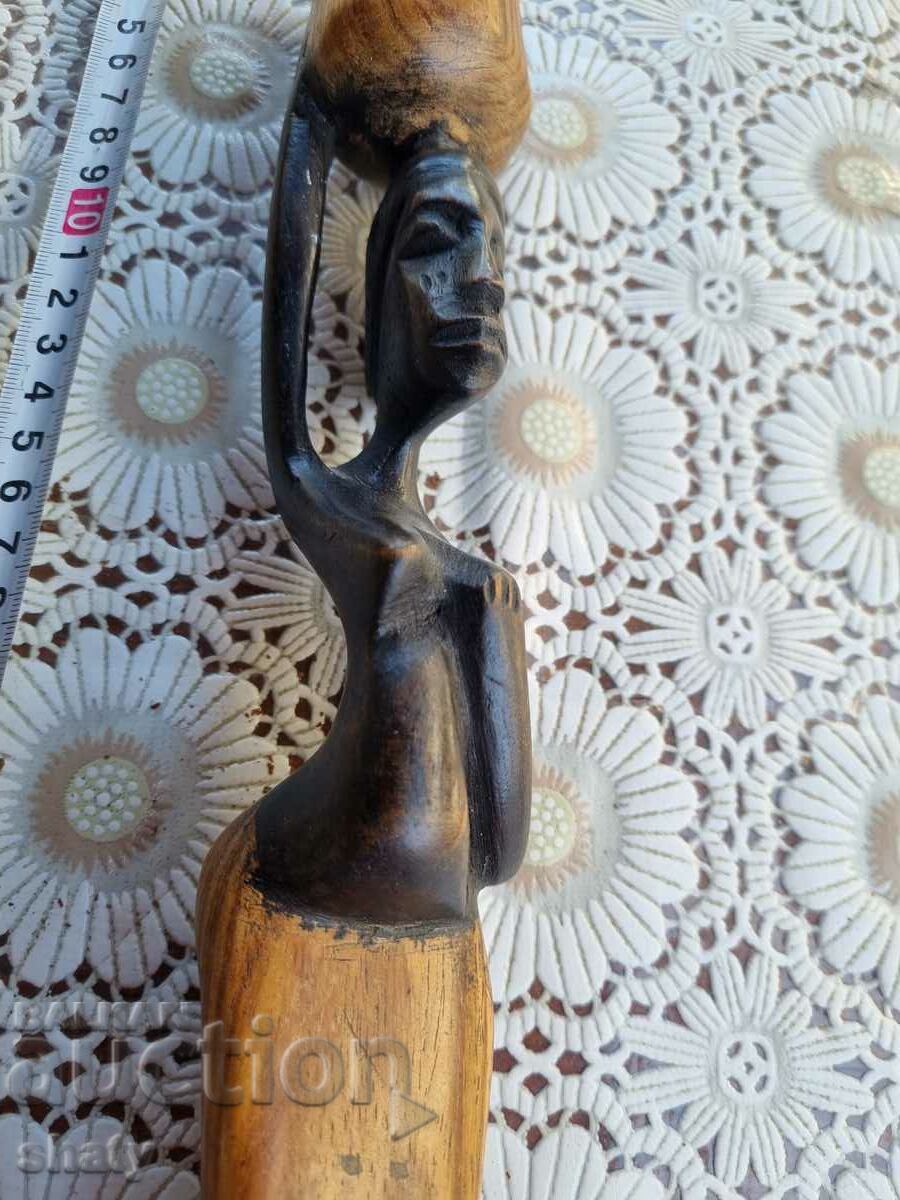 Auction African wood figure Auction African wood figure