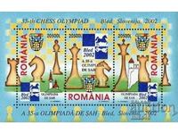 ROMANIA 2002 Bloc sah
