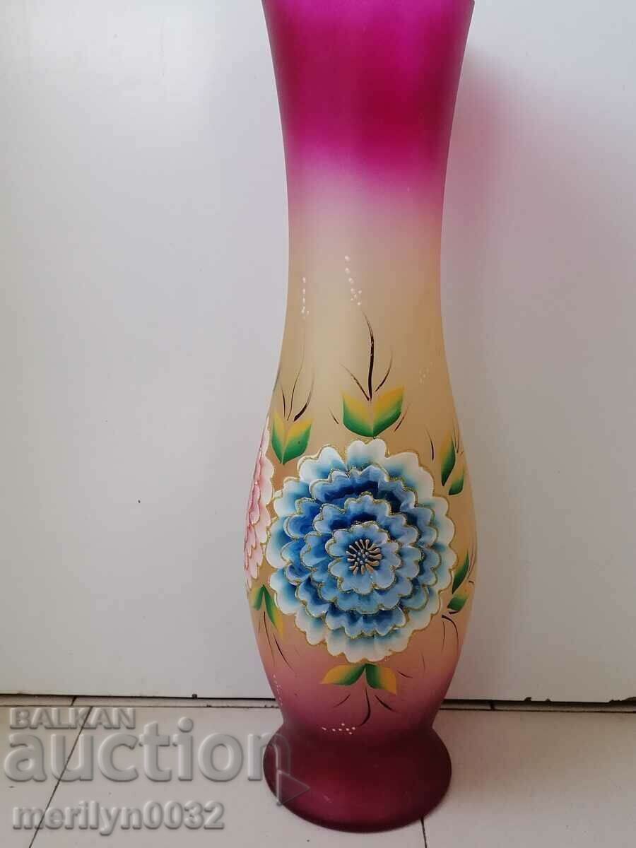 Art Deco vase hand-painted Art Deko 60 cm high