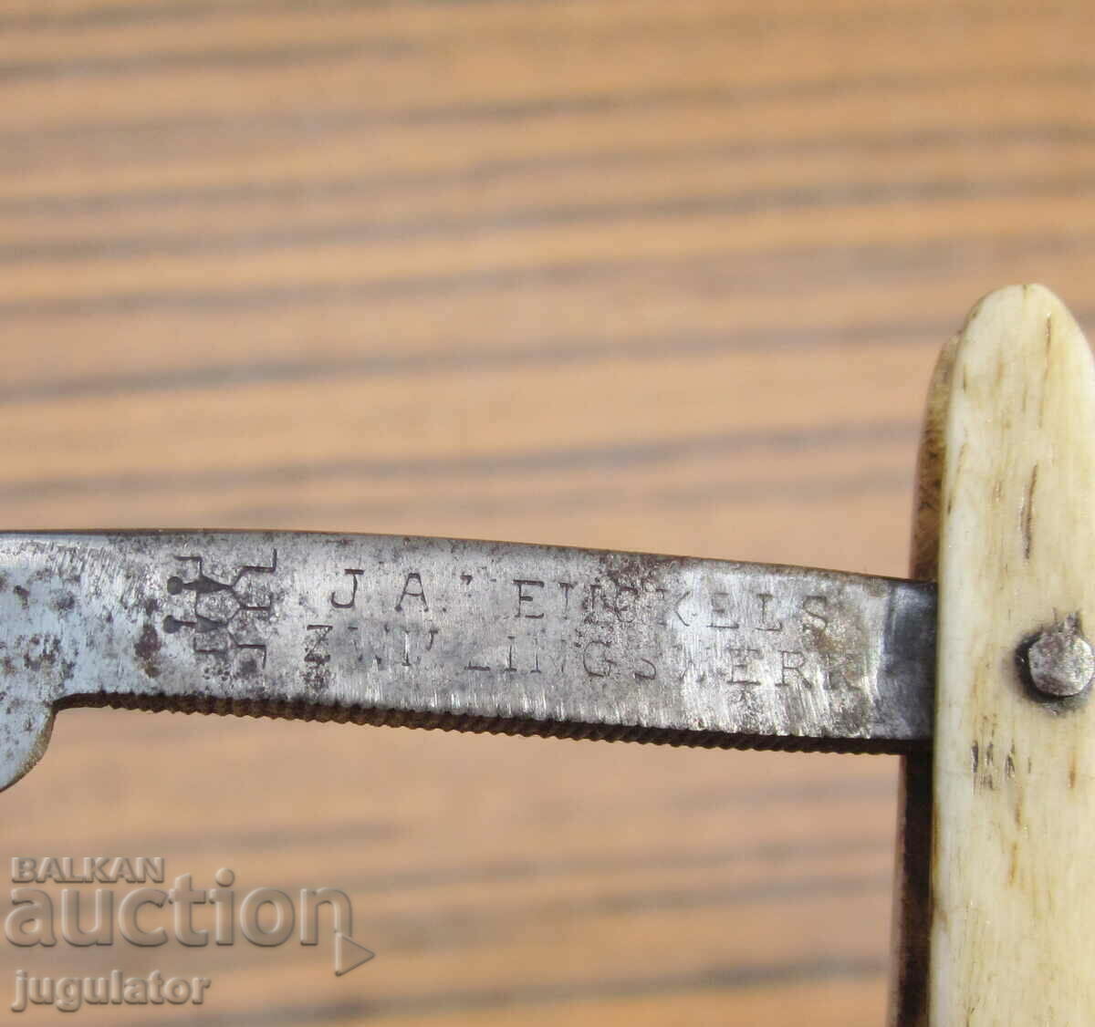 aparat de ras vechi german solingen solingen cu mâner osos - 6 aparat de ras vechi german solingen solingen cu mâner osos - 6