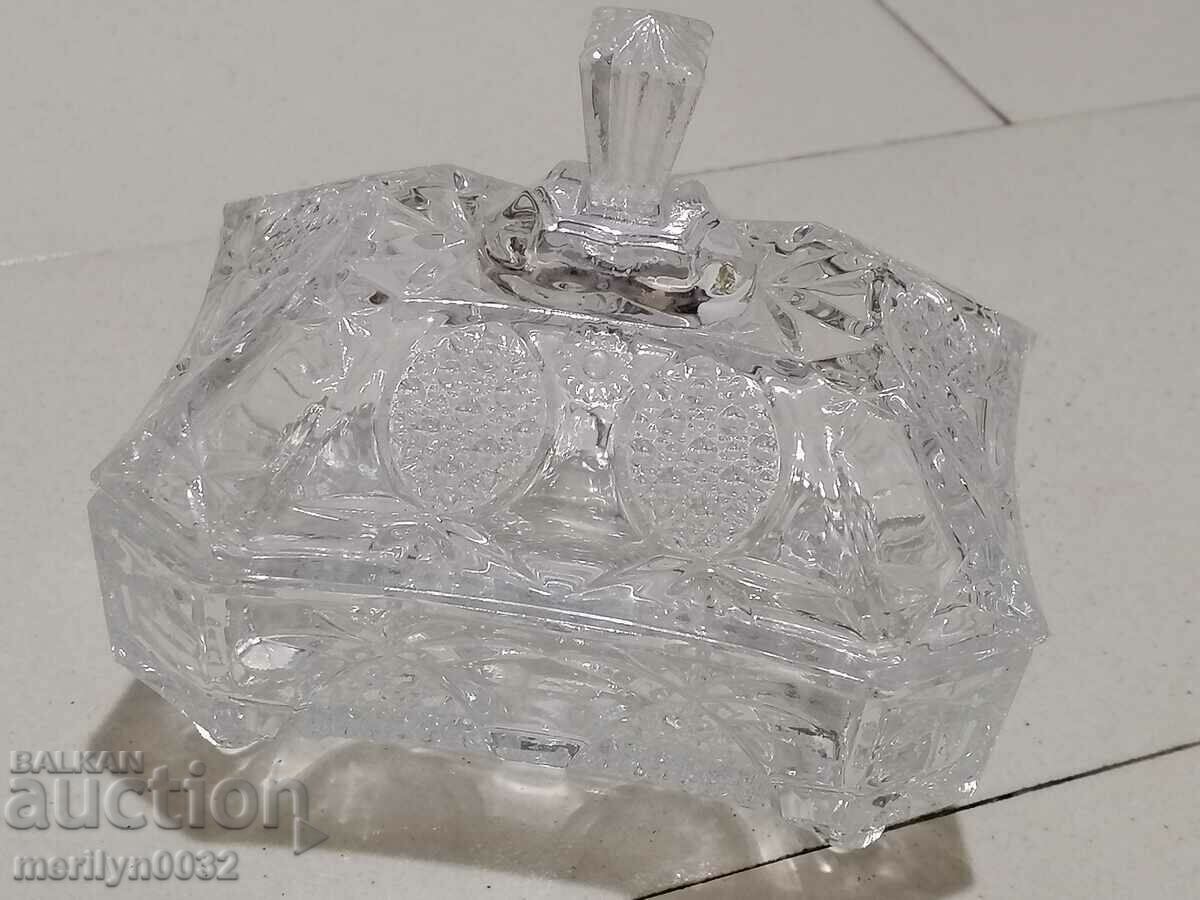 Bohemian crystal, crystal candy, bonbonniere, bowl - 6 Bohemian crystal, crystal candy, bonbonniere, bowl - 6