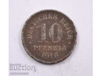 10 pfennig 1916, Γερμανία
