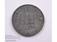 10 pfennig 1919, Germany