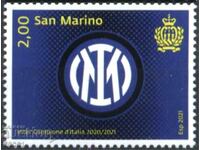 Чиста марка Спорт Футбол Клуб Интер шампион 2021 Сан Марино