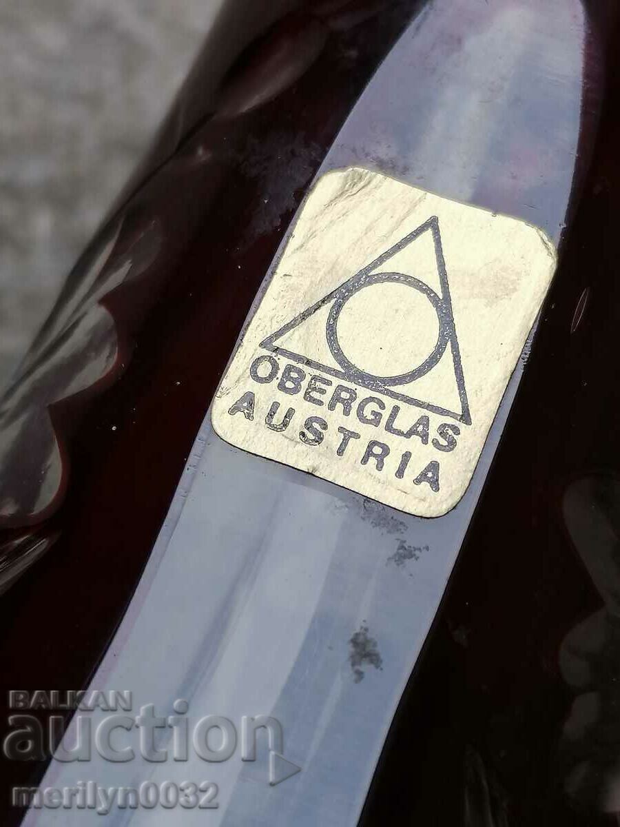 Delivery of Bohemian crystal vase, glass Austria 15.5 cm high Delivery of Bohemian crystal vase, glass Austria 15.5 cm high