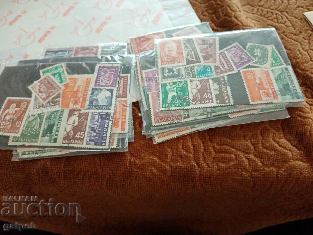 POSTAGE STAMPS - BULGARIA - 10 CARNETS-100 + pcs. - BGN 10 - 6 POSTAGE STAMPS - BULGARIA - 10 CARNETS-100 + pcs. - BGN 10 - 6