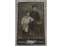 STARA ZAGORA PHOTO G. KATSAROV CHILDREN PHOTO CARDBOARD 1908