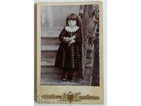 OLD CHILDREN'S PHOTO PHOTO CARDBOARD PRINCIPALITY OF BULGARIA