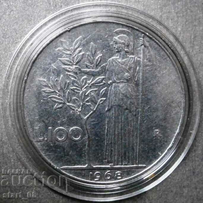 100 de lire sterline 1968