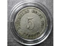 5 pfennigs 1901