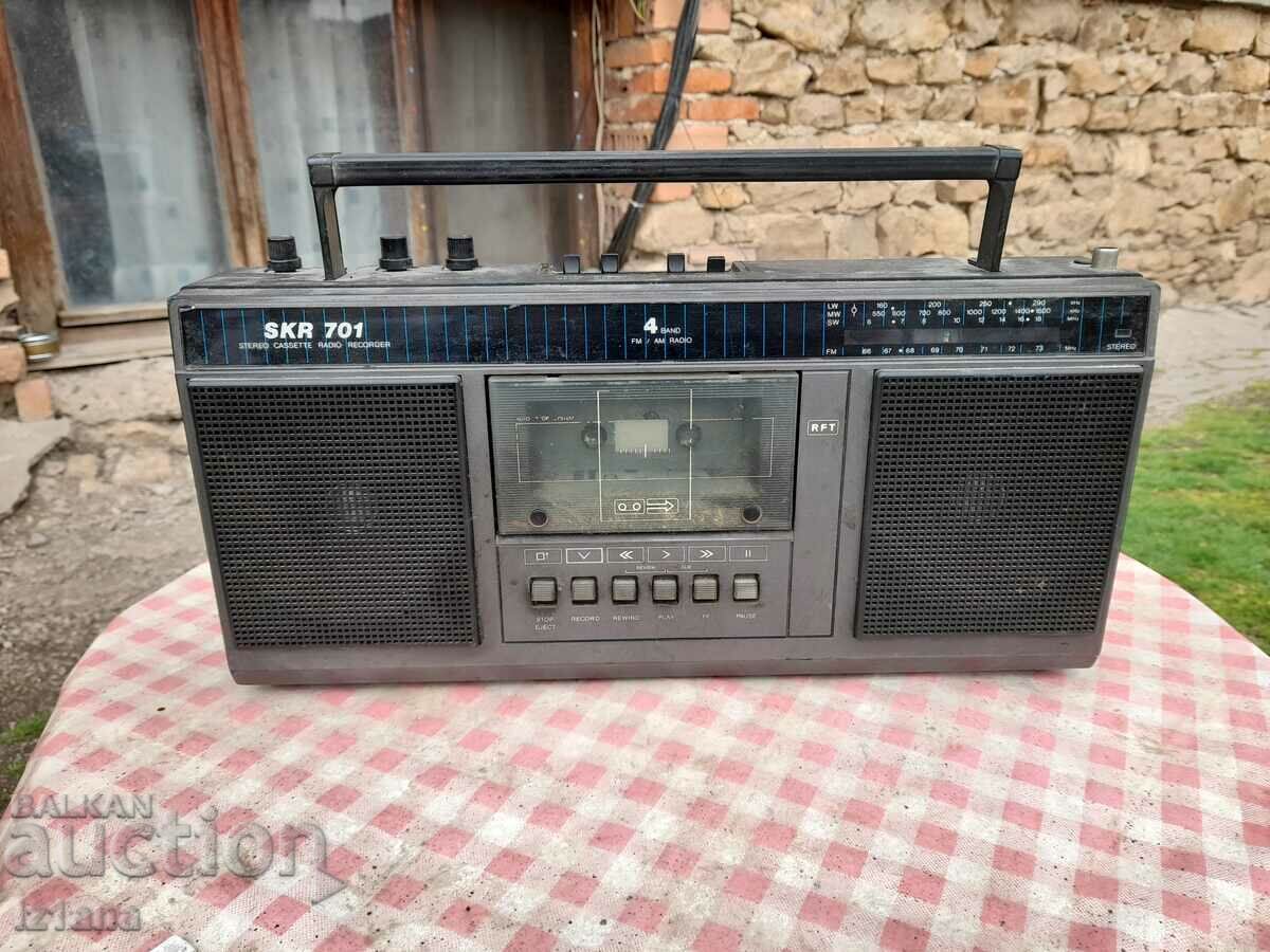 Old radio cassette player SKR 701