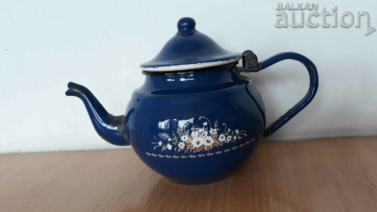 small old primitive teapot 60s vintage retro