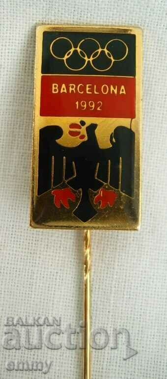 Sports Badge - Olympic Games Barcelona 1992, Germany with price 4.00 BGN | € 2.05 Sports Badge - Olympic Games Barcelona 1992, Germany with price 4.00 BGN | € 2.05