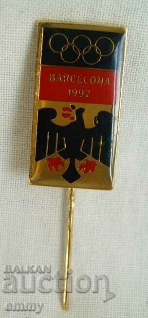 Sports Badge - Olympic Games Barcelona 1992, Germany