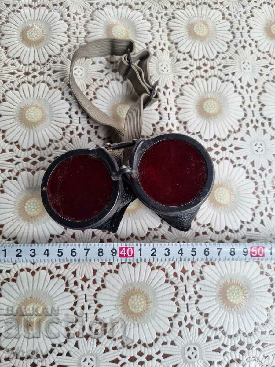 Old glasses for welding