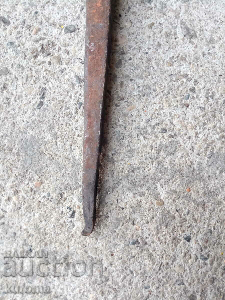 Auction Old wrought iron wedge Auction Old wrought iron wedge