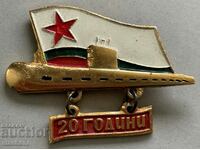5083 Bulgaria sign 20g. Submarine Division 1954-1974