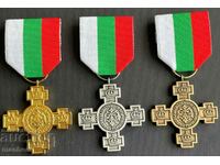 5085 Bulgaria 3 medalii 110g. Bulgaria independentă 1908-2018