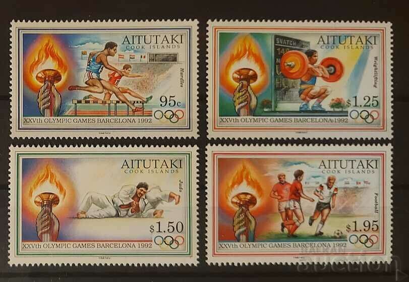 Aitutaki 1992 Αθλητισμός/Ολυμπιακοί Αγώνες/Ποδόσφαιρο MNH