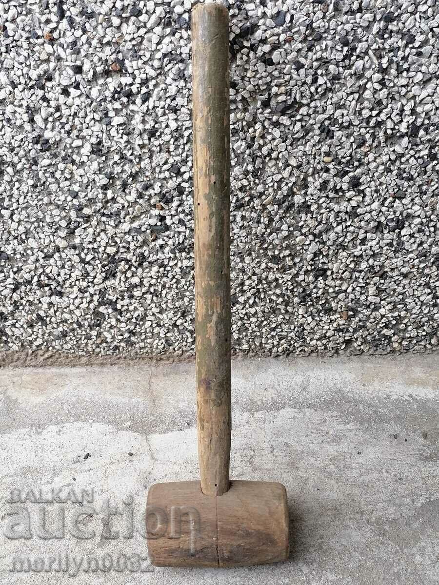 Old big wooden hammer, tool, wooden with price 39.00 BGN | € 19.94 Old big wooden hammer, tool, wooden with price 39.00 BGN | € 19.94