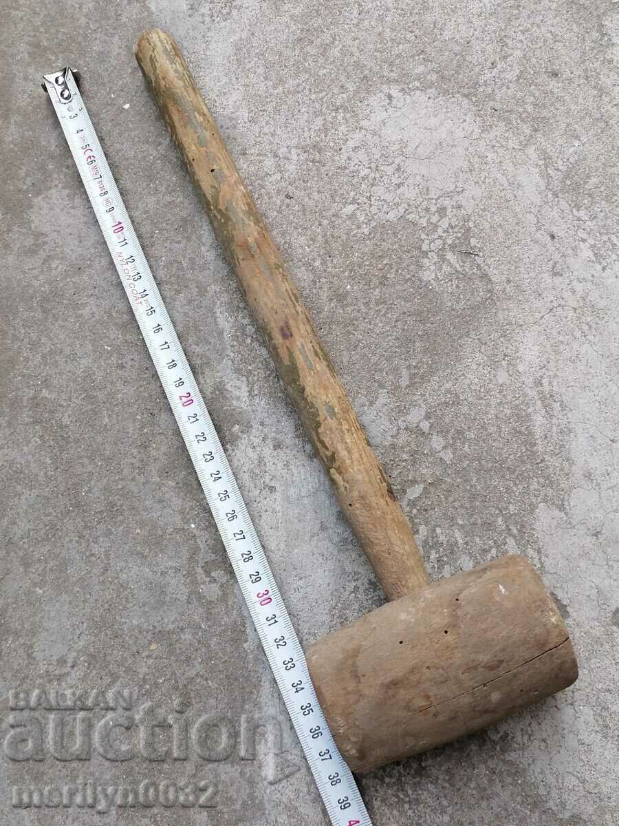Auction Old big wooden hammer, tool, wooden Auction Old big wooden hammer, tool, wooden