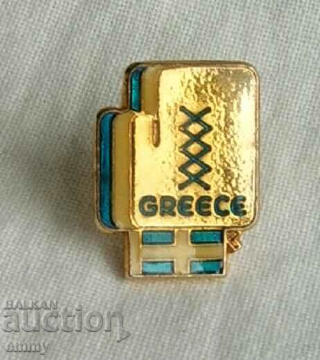 Old badge sport Boxing Federation Greece