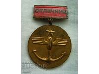 Vechi semn de medalie - Excelent al Ministerului Transporturilor