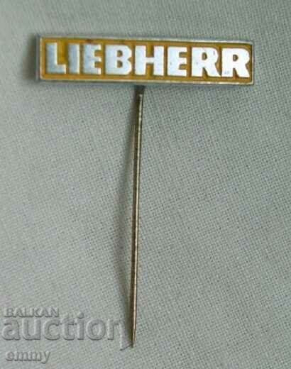 Badge logo company for refrigerators and freezers LIEBHERR, Germany