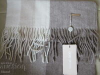 Fine scarf 100% cashmere, striped, organic cashmere, Mongolia