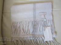 Fine scarf 100% cashmere, striped, organic cashmere, Mongolia