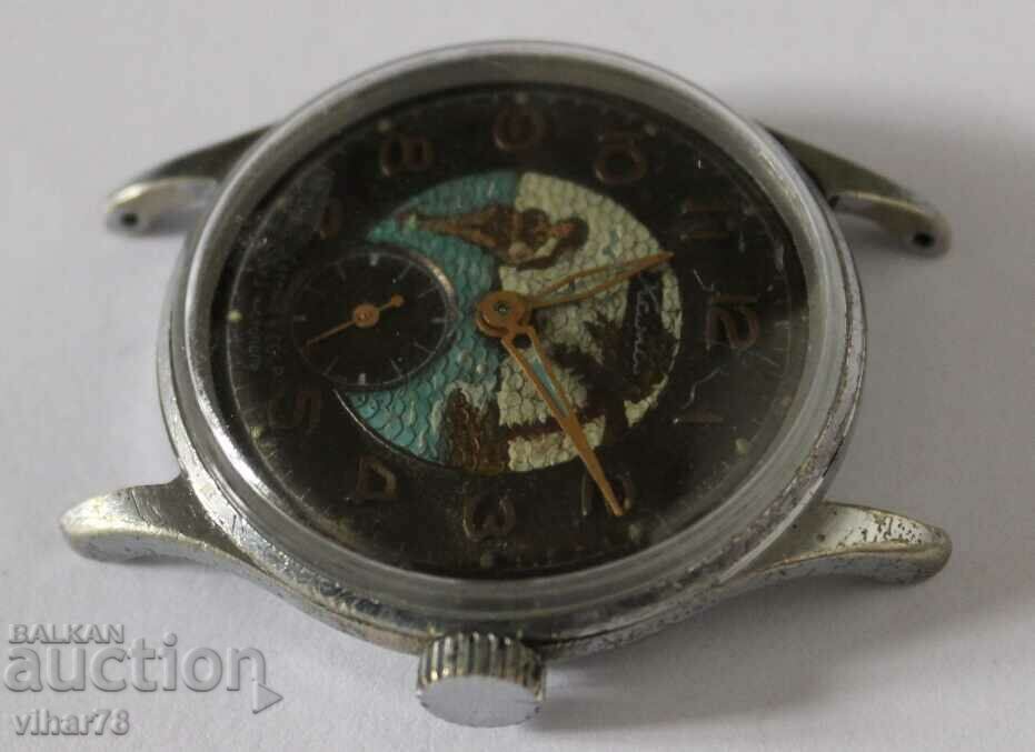 Auction MEN'S DAGGER WATCH WITH PAINTED DIAL Auction MEN'S DAGGER WATCH WITH PAINTED DIAL
