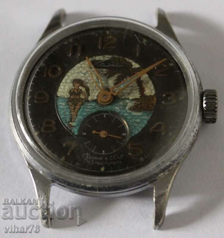 MEN'S DAGGER WATCH WITH PAINTED DIAL - 5 MEN'S DAGGER WATCH WITH PAINTED DIAL - 5